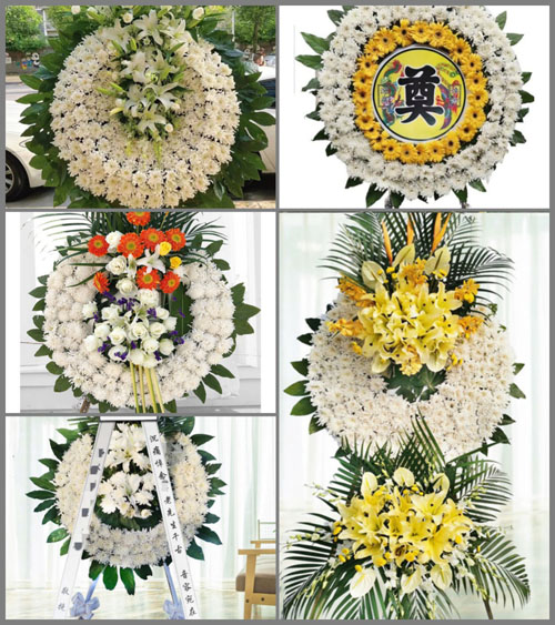 安徽六安市金寨县梅山镇桦岭村花圈速递